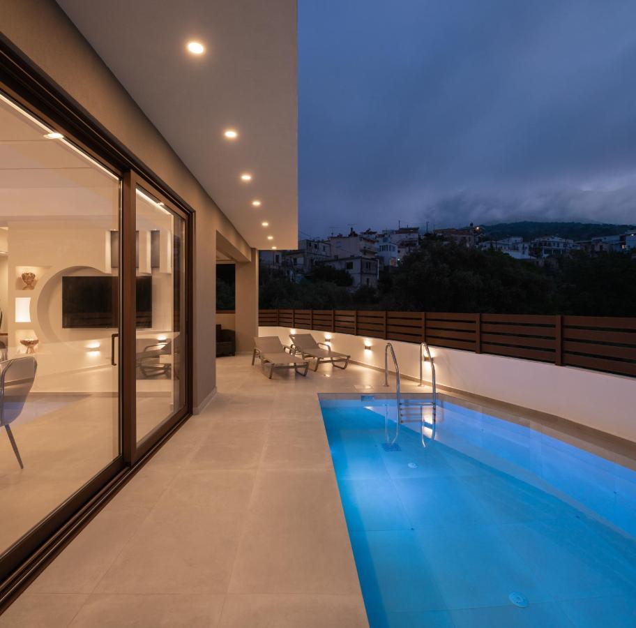 O-Cyanea Villa With Heated Pool Kournás 外观 照片